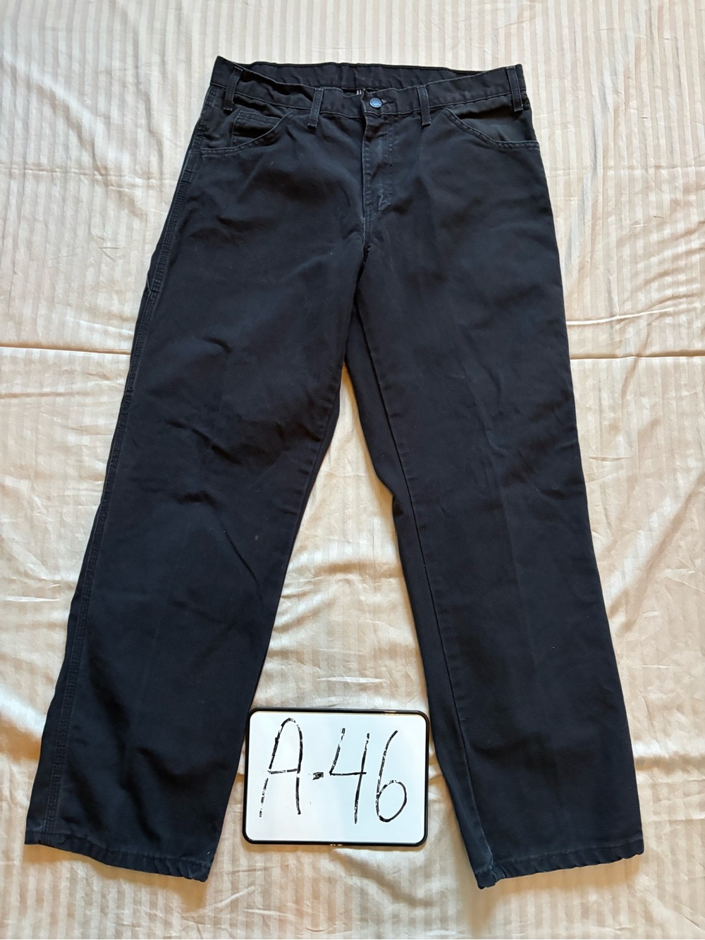 Dickies Carpenter Pants Mens 32x30 Black Relaxed Fit Straight Leg Workwear
